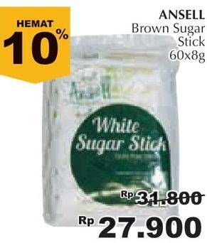 Promo Harga ANSELL Brown Sugar Stick 60 pcs - Giant