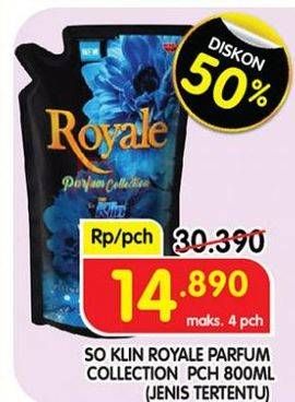 Promo Harga So Klin Royale Parfum Collection 800 ml - Superindo