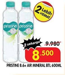 Promo Harga PRISTINE 8 Air Mineral 600 ml - Superindo
