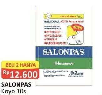 Promo Harga SALONPAS Koyo Pereda Nyeri 10 pcs - Alfamart