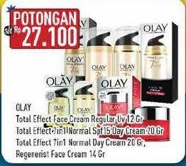 Promo Harga OLAY Total Effects Series/Total Effects Day Cream/Regenerist  - Hypermart