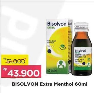 Promo Harga BISOLVON Extra Untuk Batuk Berdahak Mentol 60 ml - Alfamart