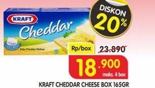 Promo Harga KRAFT Cheese Cheddar 165 gr - Superindo