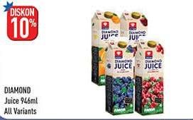 Promo Harga DIAMOND Juice Unsweet Blueberry, Unsweet Cranberry, Unsweet Orange, Unsweet Apple 946 ml - Hypermart