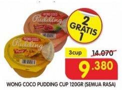 Promo Harga WONG COCO Pudding All Variants per 3 pcs 120 gr - Superindo