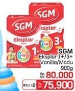 Promo Harga SGM Eksplor 1+/3+ Susu Pertumbuhan  - LotteMart