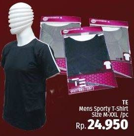 Promo Harga T E Mens Sporty T-Shirt M-XXL  - LotteMart