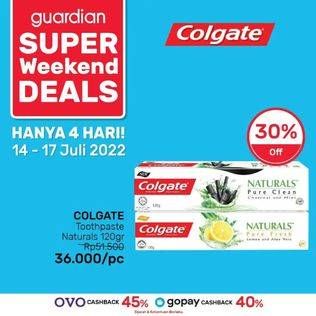 Promo Harga Colgate Toothpaste Natural Extracts 120 gr - Guardian