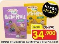 Promo Harga YUMMY BITES Beberoll Blueberry, Cheese 40 gr - Superindo