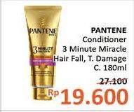 Promo Harga PANTENE 3 Minute Miracle Hair Fall, Total Damage 180 ml - Alfamidi