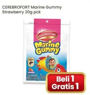 Promo Harga Cerebrofort Marine Gummy Strawberry 20 gr - Indomaret