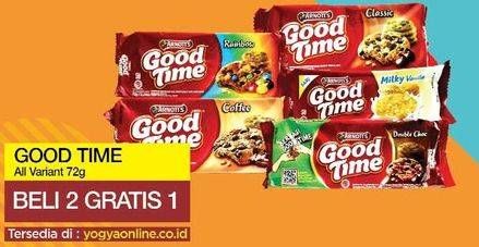 Promo Harga GOOD TIME Cookies Chocochips All Variants per 3 pcs 72 gr - Yogya