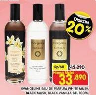 Promo Harga Evangeline Eau De Parfume Musk Lilian, Black Vanilla, Black Sakura 100 ml - Superindo