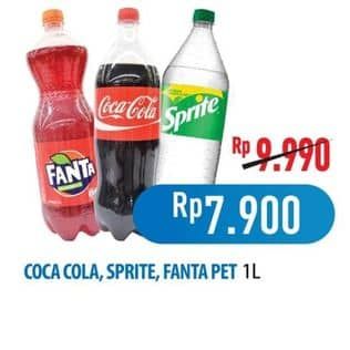 Promo Harga Coca Cola, Sprite, Fanta 1L  - Hypermart
