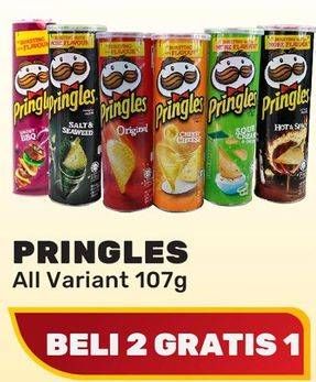 Promo Harga PRINGLES Potato Crisps All Variants 107 gr - Yogya