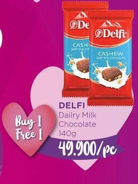 Promo Harga DELFI Chocolate Dairy Milk 140 gr - Watsons