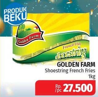 Promo Harga GOLDEN FARM French Fries Shoestring 1 kg - Lotte Grosir