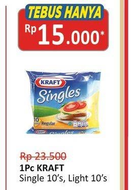 Promo Harga KRAFT Singles Cheese 10 pcs - Alfamidi