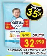 Promo Harga Cussons Baby Hair & Body Wash Mild Gentle 600 ml - Superindo