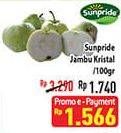 Promo Harga SUNPRIDE Jambu Crystal per 100 gr - Hypermart