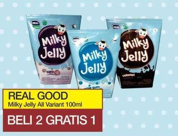 Promo Harga REAL GOOD Milky Jelly All Variants 100 ml - Yogya