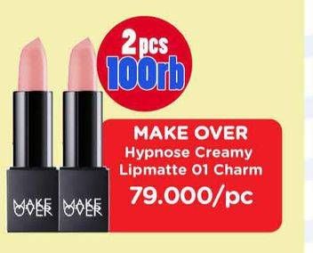 Promo Harga MAKE OVER Color Hypnose Creamy Lipmatte 01 Charm  - Watsons