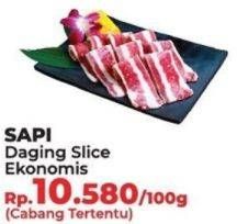 Promo Harga Daging Sapi Slice per 100 gr - Yogya