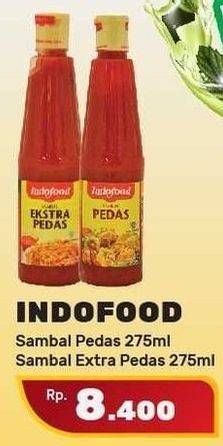 Promo Harga INDOFOOD Sambal Ekstra Pedas, Pedas 275 ml - Yogya