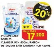 Promo Harga PIGEON Baby Bottles & Accessories Cleaner/Baby Laundry Detergent 450ml  - Superindo