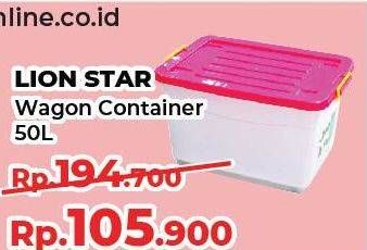 Promo Harga LION STAR Wagon Container 50000 ml - Yogya