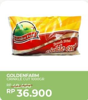 Promo Harga Golden Farm French Fries Crinkle 1000 gr - Yogya