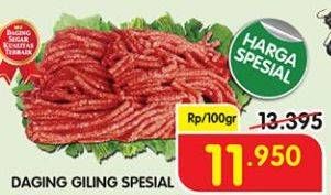 Promo Harga Daging Giling Sapi Spesial per 100 gr - Superindo