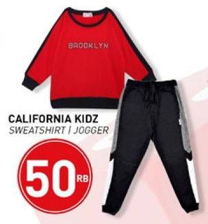 Promo Harga California Kidz Sweatshirt/Jogger  - Carrefour