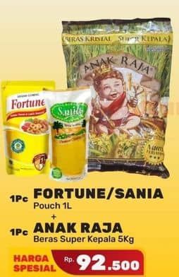 Promo Harga Fortune/Sania Minyak Goreng + Anak Raja Beras  - Yogya