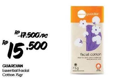 Promo Harga Guardian Essential Facial Cotton 75 gr - Guardian
