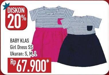 Promo Harga BABY KLAS Girl Dress S, M, L  - Hypermart