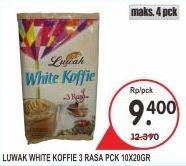 Promo Harga Luwak White Koffie per 10 sachet 20 gr - Superindo