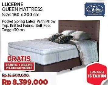 Promo Harga Elite Lucerne Complete Bed Set 160x200cm  - COURTS