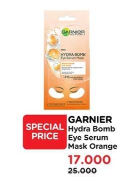 Promo Harga Garnier Hydra Bomb Eye Serum Mask Orange 6 gr - Watsons