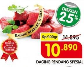 Promo Harga Daging Rendang Sapi Spesial per 100 gr - Superindo