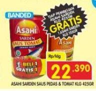 Promo Harga Asahi Sardines Saus Pedas, Saus Tomat 425 gr - Superindo