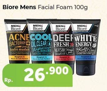 Promo Harga BIORE MENS Facial Foam 100 gr - Carrefour