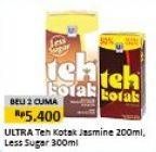 Promo Harga Ultra Teh Kotak Jasmine/Less Sugar  - Alfamart