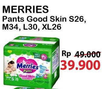 Promo Harga Merries Pants Good Skin S26 26 pcs - Alfamart