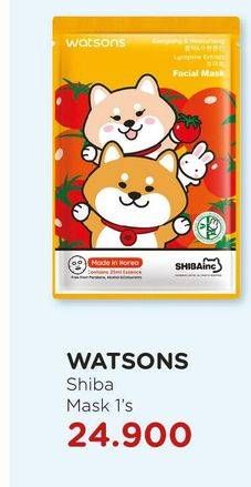 Promo Harga WATSONS Shibainc Facial Mask  - Watsons