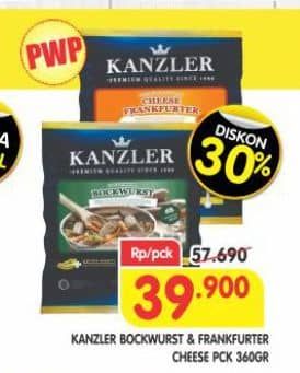 Promo Harga Kanzler Bockwurst/Kanzler Frankfurter   - Superindo