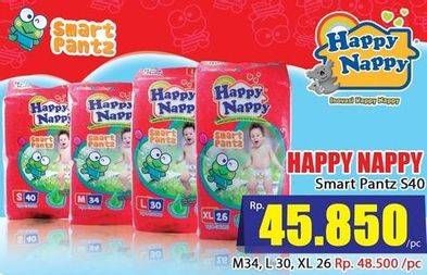 Promo Harga Happy Nappy Smart Pantz Diaper M34, L30, XL26  - Hari Hari