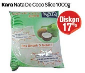Promo Harga KARA Nata De Coco Slice 1000 gr - Carrefour