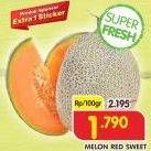 Promo Harga Melon Red Sweet per 100 gr - Superindo