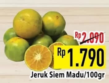 Promo Harga Jeruk Siam Madu per 100 gr - Hypermart